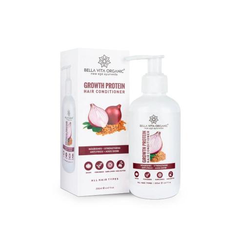 Picture of Bella Vita Organic Growth Protein Natural Hair Conditioner For Hair Fall, Dry & Frizzy Hair - 200ml