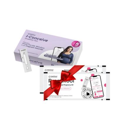 Picture of NeoDocs I-Conceive Ovulation Test Kit + Pregakool Pregnancy Kit Combo