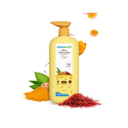 Picture of Mamaearth Ubtan Moisturizing Body Lotion with Turmeric & Saffron 400ml