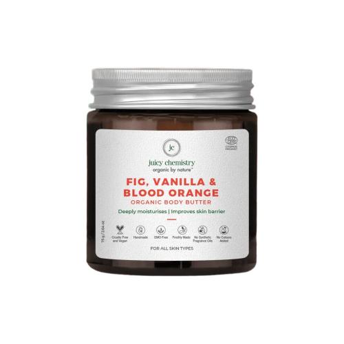 Picture of Juicy Chemistry Body Butter For Dry Skin With Fig, Vanilla & Blood Orange  75gm