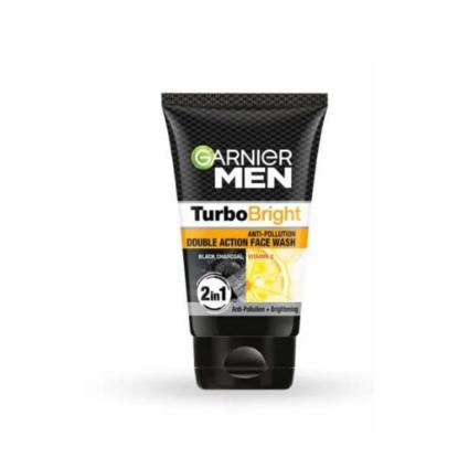 Picture of Garnier Men  TurboBright Anti-Pollution Double Action Face Wash 100g