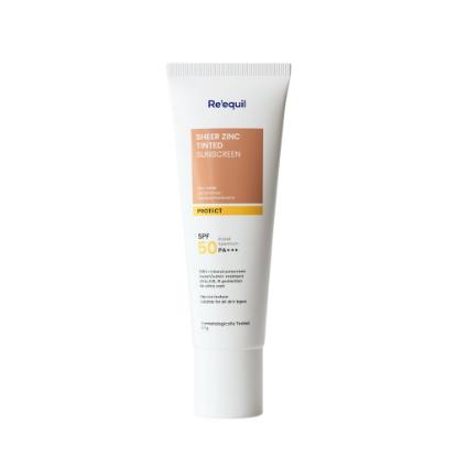 Picture of Re'equil Sheer Zinc Tinted Mineral Sunscreen SPF 50 PA+++ 50gm