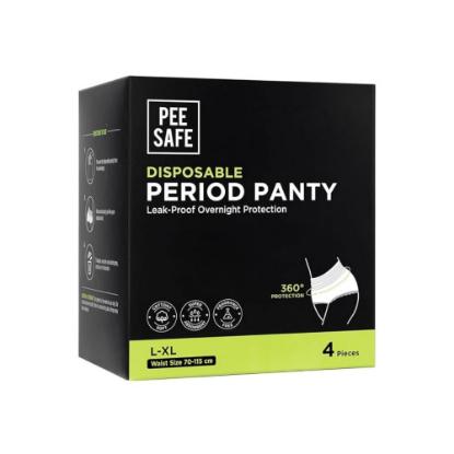 Picture of Pee Safe Disposable Period Panties for Women Leak Proof - Overnight Comfort Period Panty for Heavy Flow (Pack of 4)