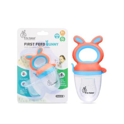 Picture of R For Rabbit First Feed Bunny Nibblers Pacifiers, Teethers And Rattles Orange Blue