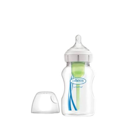 Picture of Dr. Brown's 11 oz/330ml Options+ Wide-Neck Bottle with LEVEL 2 NIPPLE, PP, 1-Pack (WB11600-SPX)