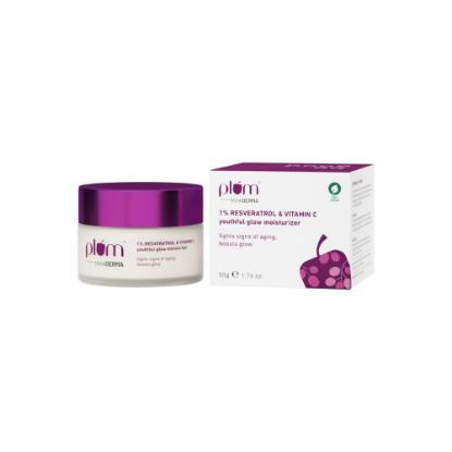 Picture of Plum 1% Resveratrol & Vitamin C Youthful Glow Moisturizer 50gm