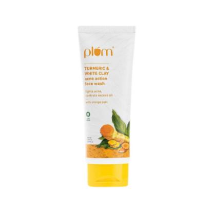 Picture of Plum Turmeric & White Clay Acne Action Face Wash 100ml