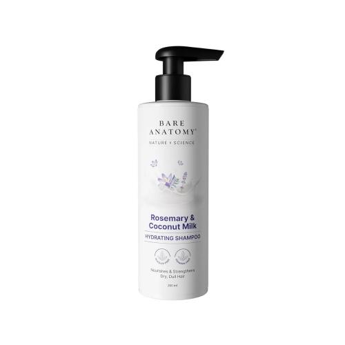 Picture of Bare Anatomy Hydrating Shampoo with Rosemary & Coconut Milk for Smooth & Silky Hair 200ml