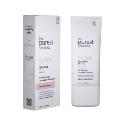 Picture of The Purest Solutions Blemish Defense UVA/UVB Antioxidant Protection For Blemish Prone Skin 50+ SPF 50ml