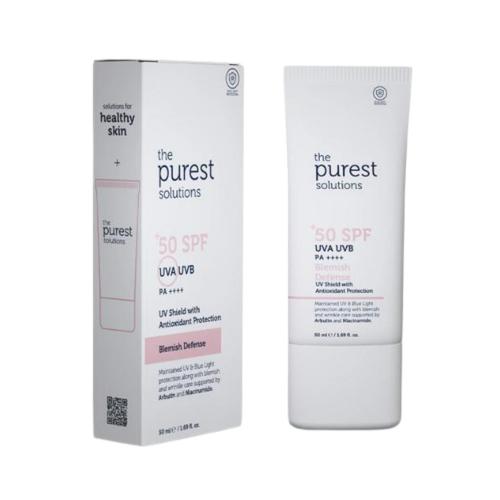 Picture of The Purest Solutions Blemish Defense UVA/UVB Antioxidant Protection For Blemish Prone Skin 50+ SPF 50ml