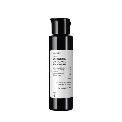 Picture of Brillare Science Salicylic & Lactic Acid Face Wash 100ml