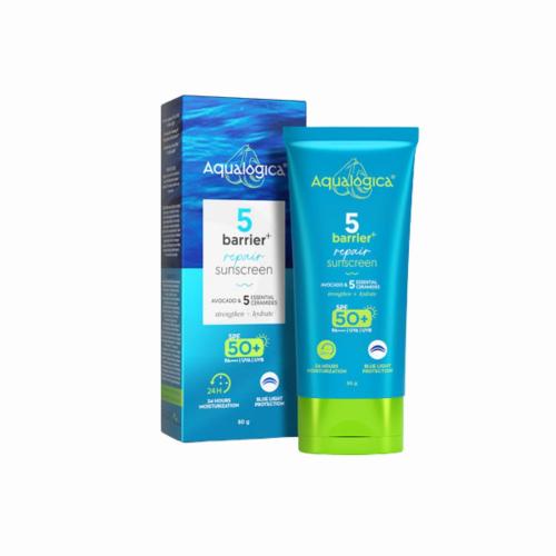Picture of Aqualogica 5 Barrier + Repair Sunscreen SPF 50+ PA++++ UVA UVB 80gm