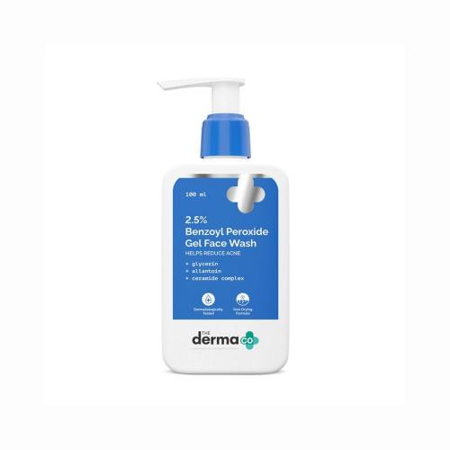Picture of The Derma Co. 2.5% Benzoyl Peroxide Gel Face Wash With Glycerin & Allantoin for Active Acne 100ml