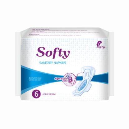 Picture of Softy Sanitary Napkins Ultra Thin 320mm (Pack of 6)