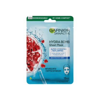 Picture of Garnier Hydra Bomb Hyaluronic Acid Pomegranate Hydrating Sheet Mask 