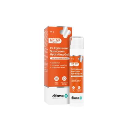 Picture of The Derma Co. 1% Hyaluronic Sunscreen Hydrating Gel with SPF 50 PA++++ 50gm