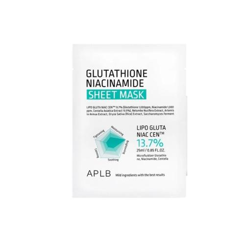 Picture of APLB Glutathione Niacinamide Sheet Mask 10pcs 