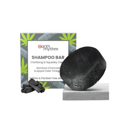 Picture of Earth Rhythm Hemp & Charcoal Shampoo Bar - 80gm (Paper Box)