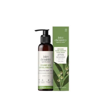Picture of Juicy Chemistry Face Wash For Acne Prone & Oily Skin With Hemp, Tea Tree & Neem 110ml