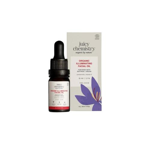 Picture of Juicy Chemistry Day Facial Oil for Illuminating and Moisturizing with Saffron & Red Raspberry 10ml