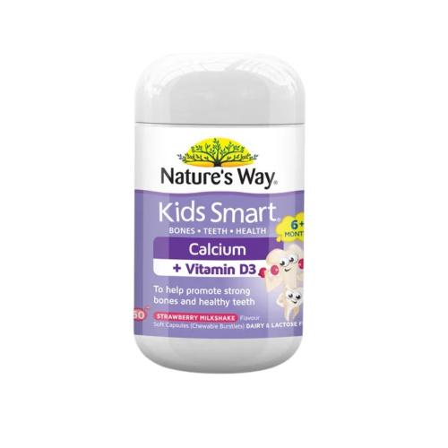 Picture of Nature's Way Kids Smart Calcium + Vitamin D3 (50 capsules)