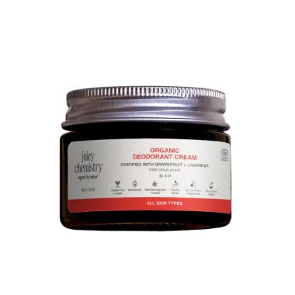 Picture of Juicy Chemistry Organic Deodorant Cream - Grapefruit And Lavender 50gm