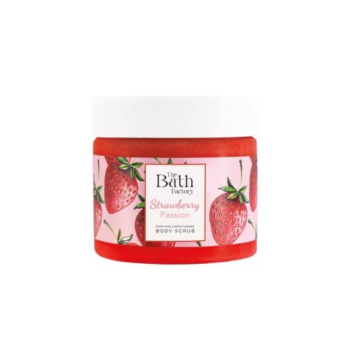 Picture of The Bath Factory Nourishing, Purifying, Moisturizing Strawberry Body Scrub 300gm 