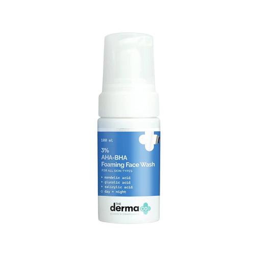 Picture of The Derma Co. 3% AHA-BHA Foaming Facial Cleanser 100ml