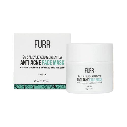 Picture of FURR 2% Salicylic Acid & Green Tea Anti Acne Face Mask - 50gm
