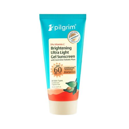 Picture of Pilgrim 5% Vitamin C Brightening Ultra Light Gel Sunscreen SPF 60 PA++++ 45ml 