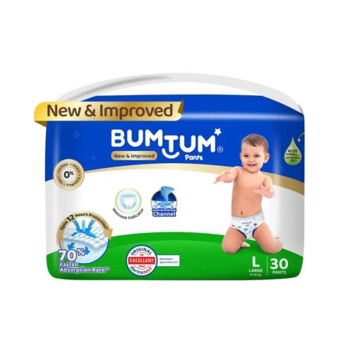 Picture of Bumtum Baby Diaper Pants Ultrasoft (L-30pcs)