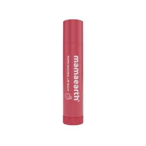 Picture of Mamaearth Nourishing 100% Natural Lip Balm Vitamin E & Strawberry 4gm