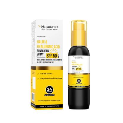 Picture of Dr. Sheth's Haldi And Hyaluronic Acid Sunscreen Spray 100ml 