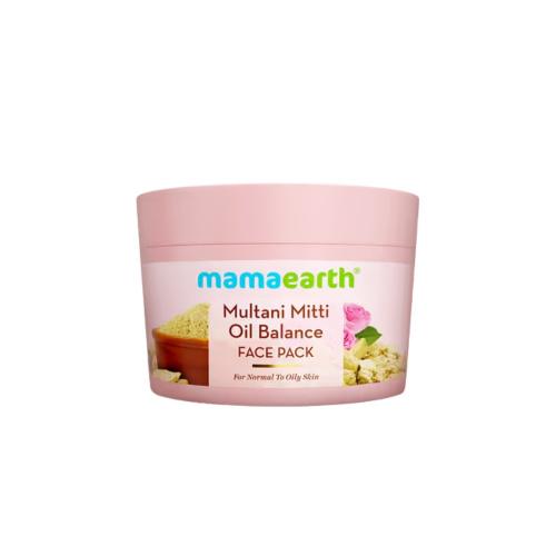 Picture of Mamaearth Multani Mitti Oil Balance Face Pack with Multani Mitti & Bulgarian Rose 200gm