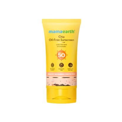 Picture of Mamaearth Chia Oil-Free Sunscreen with Chia Seeds & Ceramides SPF 50 PA++++ 50gm
