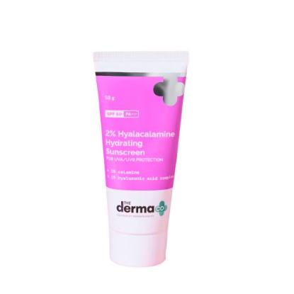 Picture of The Derma Co. 2% Hyalacalamine Hydrating Sunscreen SPF 50 & PA+++ 50gm