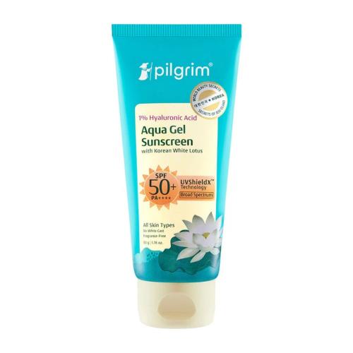 Picture of Pilgrim 1% Hyaluronic Acid Sunscreen Gel SPF 50 PA+++ 50gm