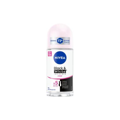 Picture of Nivea Black & White Invisible Clear Deodorant 50ml 