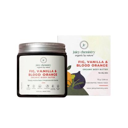Picture of Juicy Chemistry Body Butter For Dry Skin With Fig, Vanilla & Blood Orange  75gm