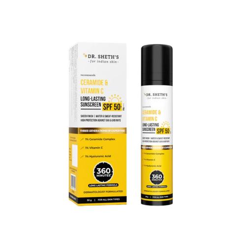 Picture of Dr. Sheth's Ceramide & Vitamin C Long Lasting Sunscreen 50gm 