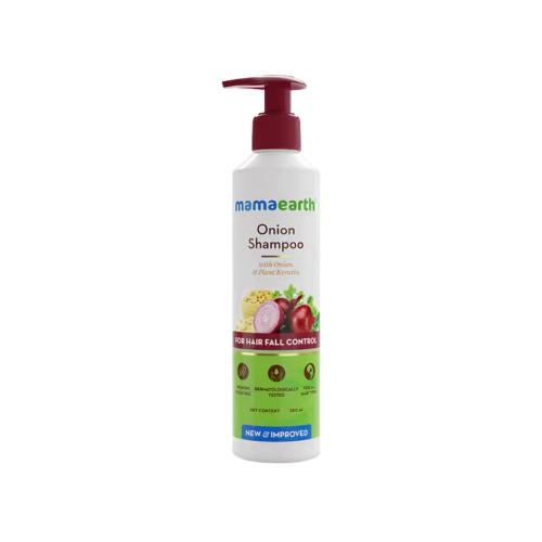 Picture of Mamaearth Onion Shampoo for Hair Growth and Hair Fall Control with Onion Oil and Plant Keratin 250ml