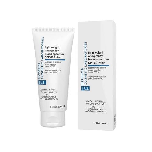 Picture of Fixderma FCL Light Weight Non-Greasy Broad Spectrum SPF 80 Lotion 50ml