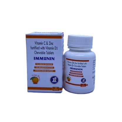 Picture of Immunin Vitamin C and Zinc Fortified with Vitamin D3 Chewable Tablets 30 Tablets