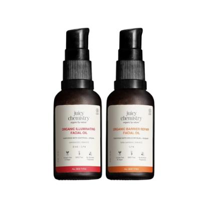 Picture of Juicy Chemistry Illuminating and Barrier Repair Facial Oil Combo