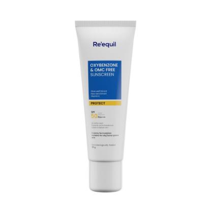 Picture of Re'equil Oxybenzone & OMC Free Sunscreen SPF 50 PA+++ For Oily & Acne Prone Skin 50gm