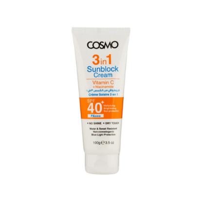 Picture of Cosmo 3-in-1 Sunblock Cream SPF 40+ 100gm