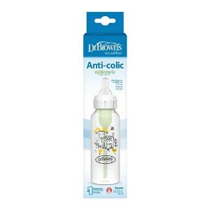 Picture of Dr. Brown's 8oz/250ml PP Narrow Anti-Colic Options+ Baby Bottle, Goat Design, 1-Pack (SB81107-ESX)