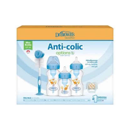 Picture of Dr. Sheth's PP Wide-Neck Anti-Colic Options + Baby Bottle Blue Gift Set (WB03620)