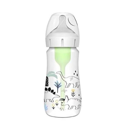 Picture of Dr. Brown's 9oz/270ml PP Options+ Wide-Neck Designer Bottle, Multi-Dino Design, 1-Pack (WB91010)