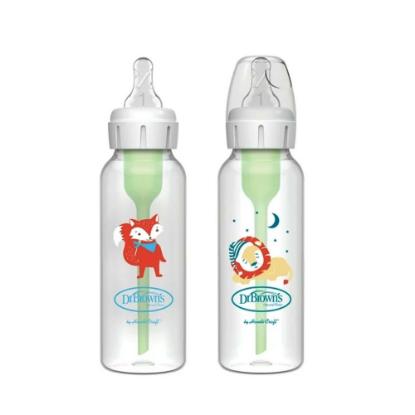 Picture of Dr. Brown's 8oz/250ml Options+ Anti-Colic Bottles, Animal Deco, 2-Pack (SB82034-P4)